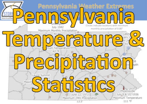 Pennsylvania Temperature and Precipitation Statistics